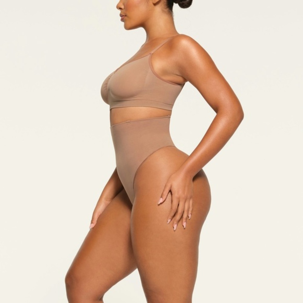 Thong Shapewear Underwear | Core Control High Waisted Thong | Sienna | S